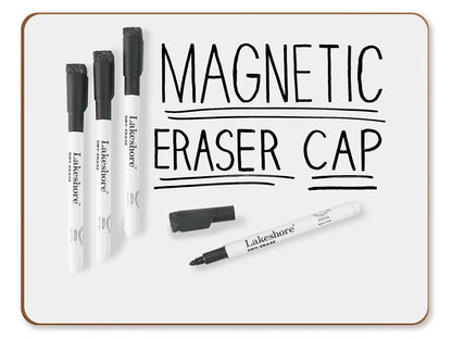 Magnetic Write & Wipe Markers with Eraser Caps - US 1782