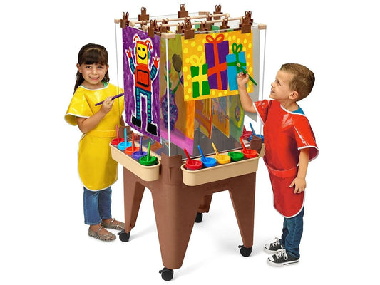 Indoor/Outdoor Painting Center for 4 - Natural Colors - US 6767