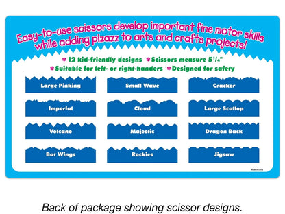 Crinkle-Cut Craft Scissors - Set of 12 - US 5239