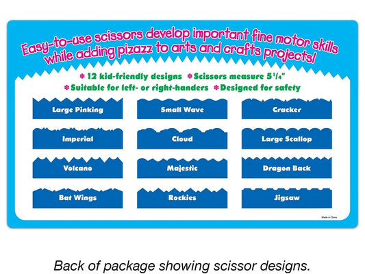 Crinkle-Cut Craft Scissors - Set of 12 - US 5239