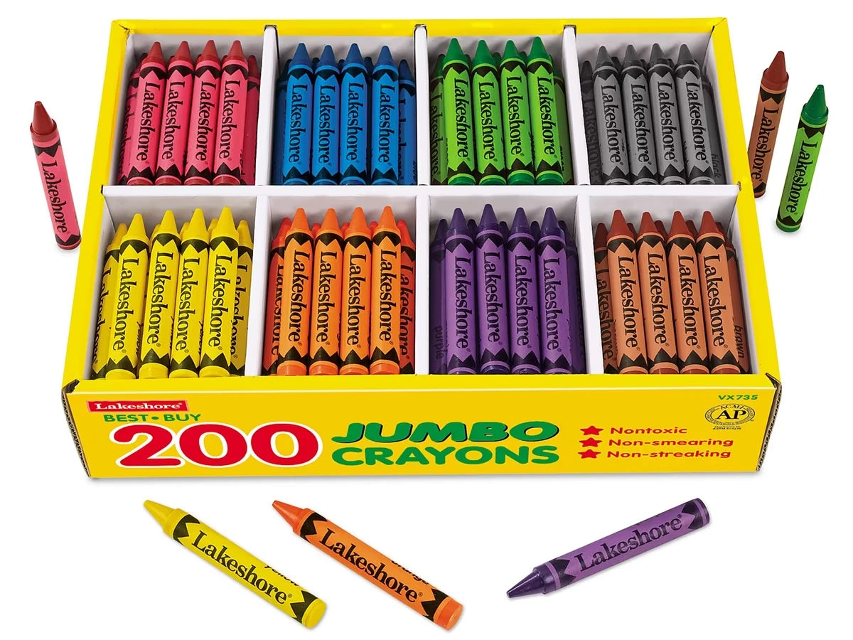 Best-Buy Jumbo Crayons - 8-Color Box - US 2777