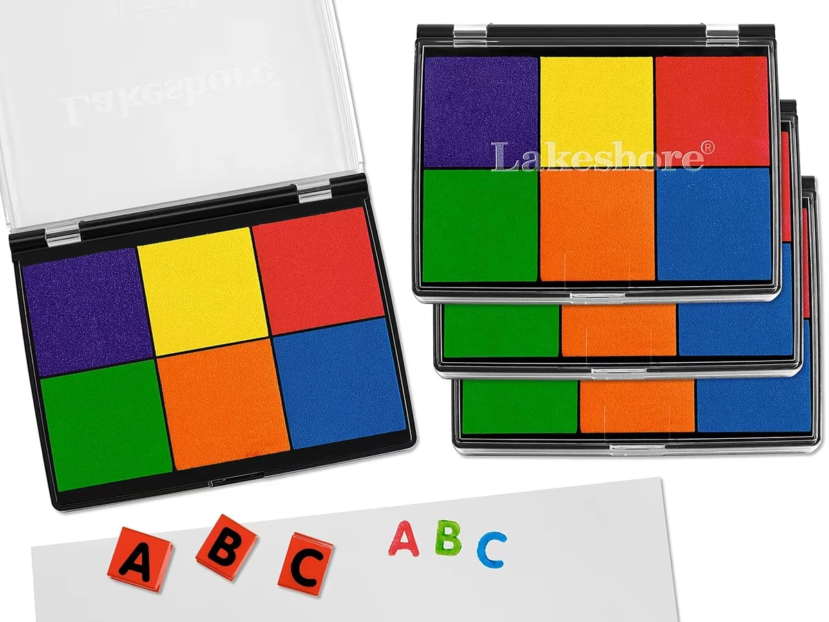 Washable 6-Color Color Stamp Pad - US 9061