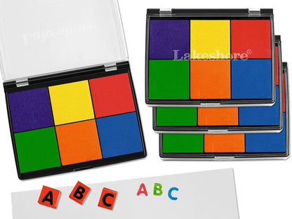 Washable 6-Color Color Stamp Pad - US 9061