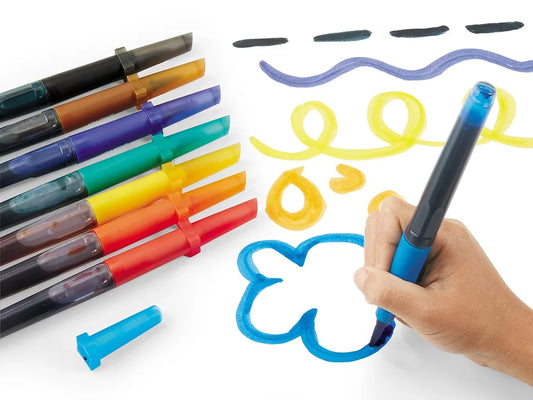 Washable Watercolor Brush Pens - Set of 8 - US 8751