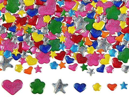 Easy-Stick Glitter Shapes - US 6905