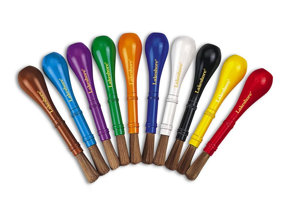 Heavy-Duty Chubby Brushes - Set of 10 - US 8131