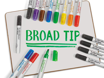 Write & Wipe Broad-Tip Markers - US 3719