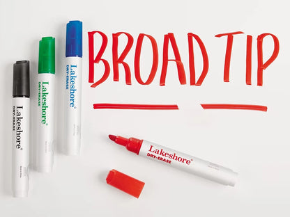 Write & Wipe Broad-Tip Markers - US 3719