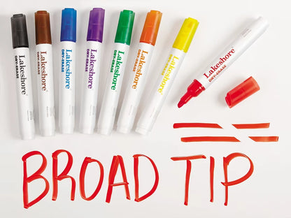 Write & Wipe Broad-Tip Markers - US 3719