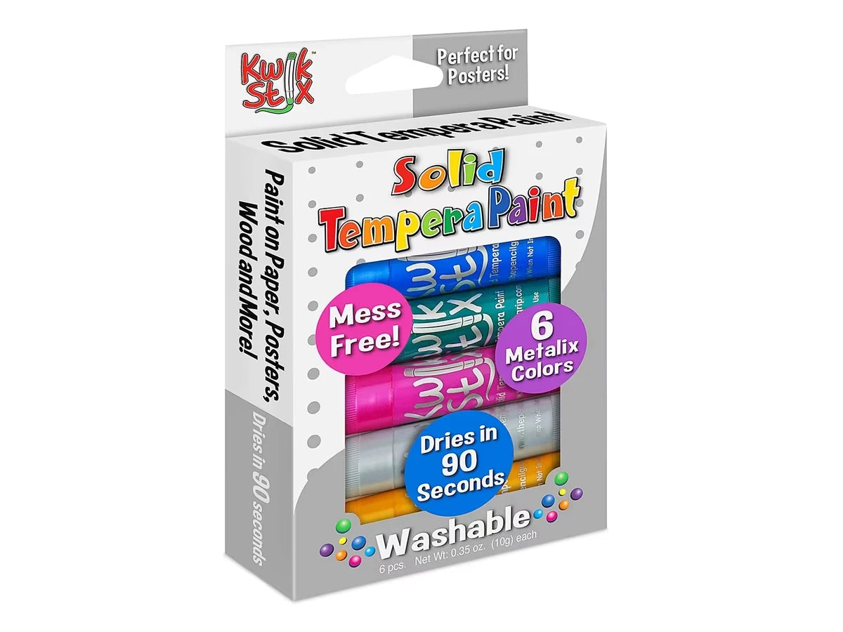 Metallic Kwik Stix™ Tempera Painters - Set of 6 - US 3557