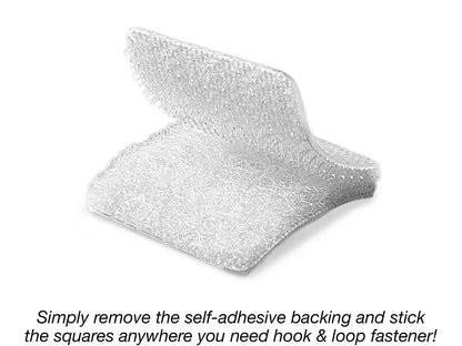 Self-Adhesive Hook & Loop Squares - Each Pack - US 6580