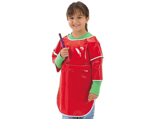 Heavy-Duty Mid-Sleeved Adjustable Vinyl Paint Apron - US 1751