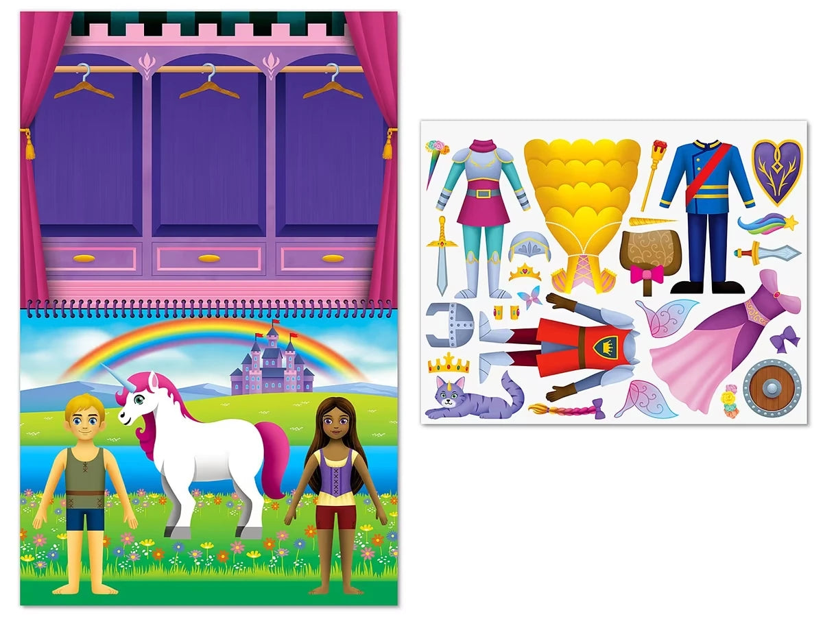 Fashion Friends Dress-Up Reusable Sticker Pad - US 1851