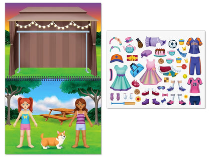 Fashion Friends Dress-Up Reusable Sticker Pad - US 1851