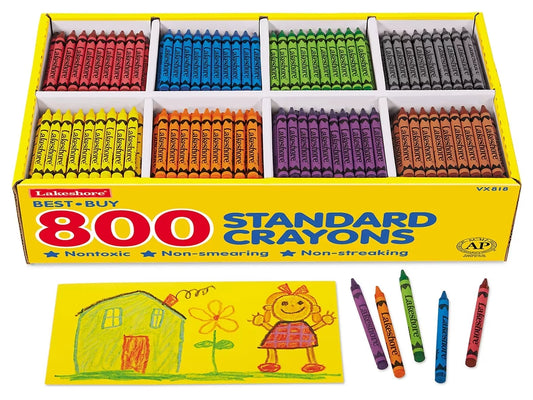 Best-Buy Standard Crayons - 8-Color Box - US 1284