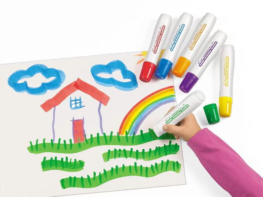 Jumbo Washable Markers - Set of 6 - US 5395