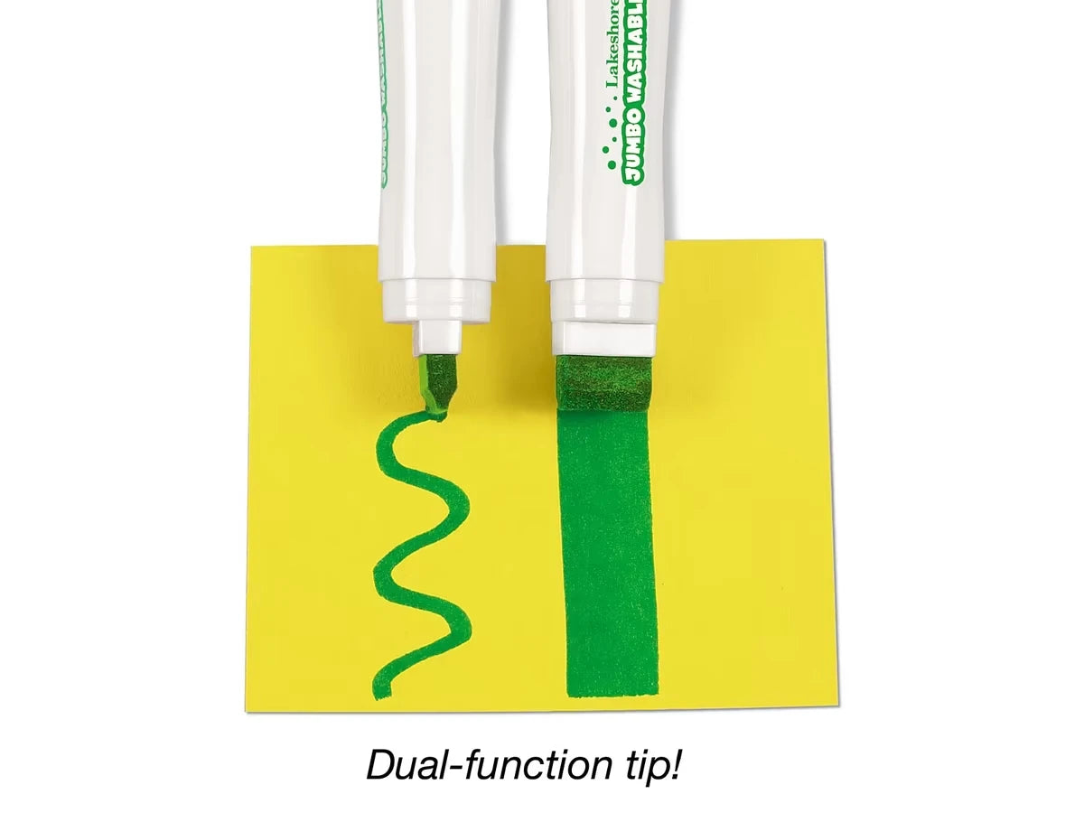 Jumbo Washable Markers - Set of 6 - US 5395