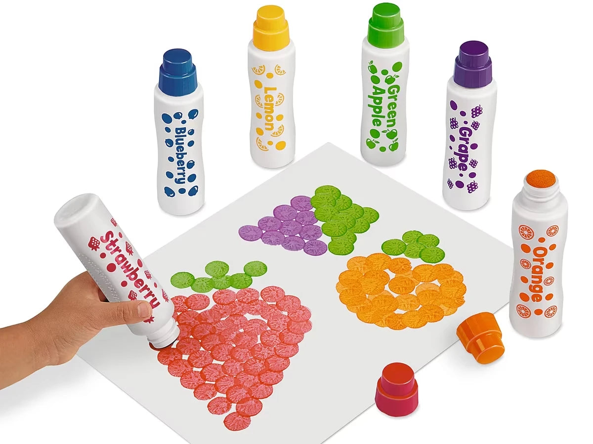 Juicy Fruit Scented Dot Art Painters - Set of 6 - US 3617