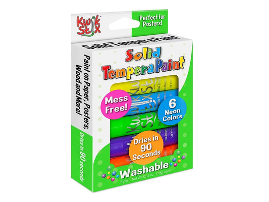 Neon Kwik Stix™ Tempera Painters - Set of 6 - US 7149
