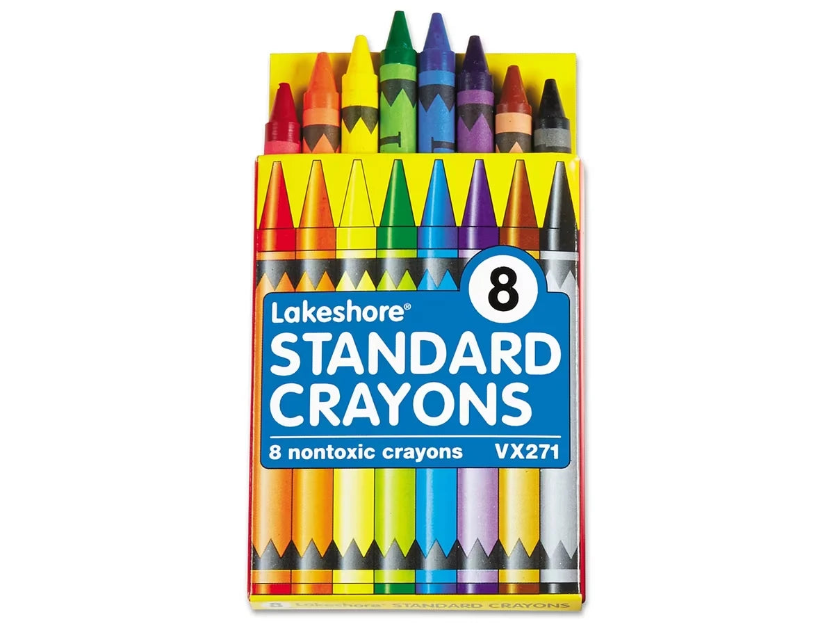 Lakeshore 8-Color Standard Crayons - Student Pack - US 4437