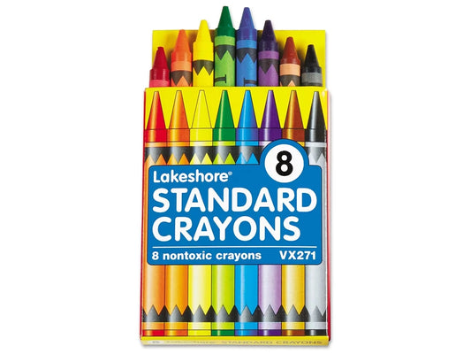 Lakeshore 8-Color Standard Crayons - Student Pack - US 4437