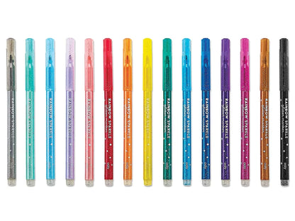 Rainbow Sparkle Glitter Markers - Set of 15 - US 4777