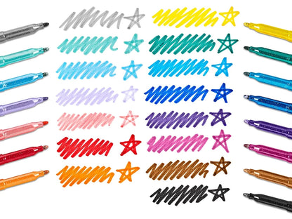Rainbow Sparkle Glitter Markers - Set of 15 - US 4777