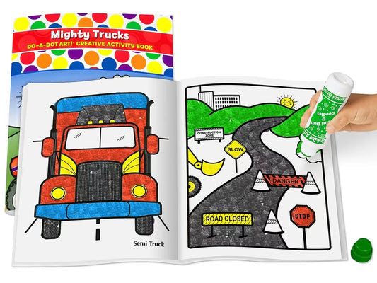 Do-A-Dot Art!® Mighty Trucks Activity Book - US 3213