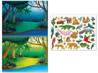 Animal Habitats Reusable Sticker Pad - US 2651