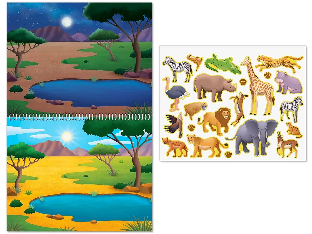 Animal Habitats Reusable Sticker Pad - US 2651