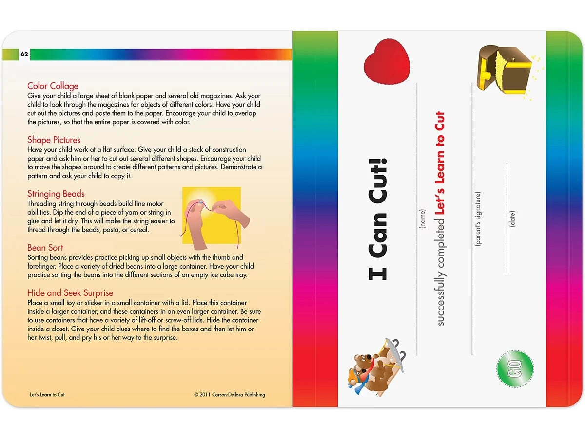 Spectrum® Let’s Learn to Cut Workbook - US 2004