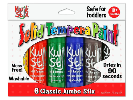 Kwik Stix™ Jumbo Tempera Painters - Set of 6 - US 6906