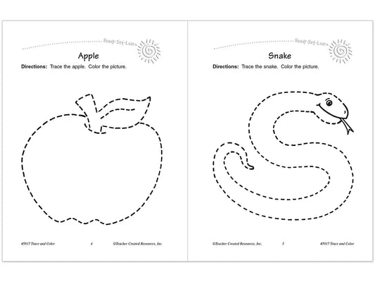 Trace & Color Activity Book - US 1474