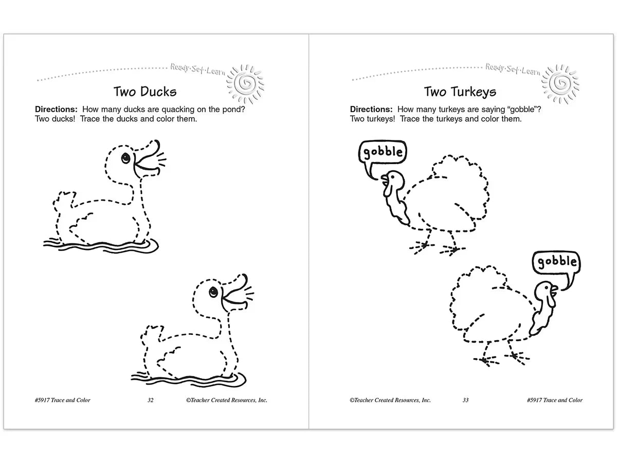 Trace & Color Activity Book - US 1474