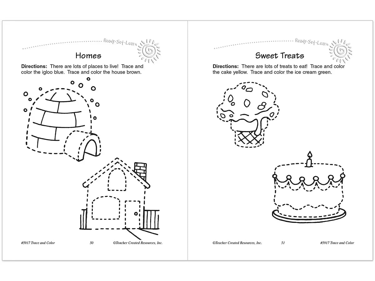 Trace & Color Activity Book - US 1474