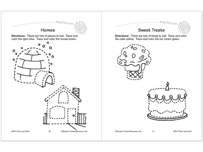 Trace & Color Activity Book - US 1474