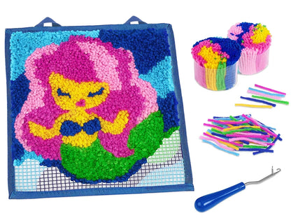 Mermaid Latch Hook Craft Kit - US 8070