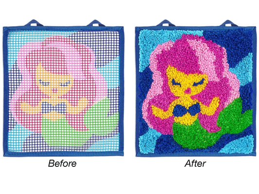 Mermaid Latch Hook Craft Kit - US 8070