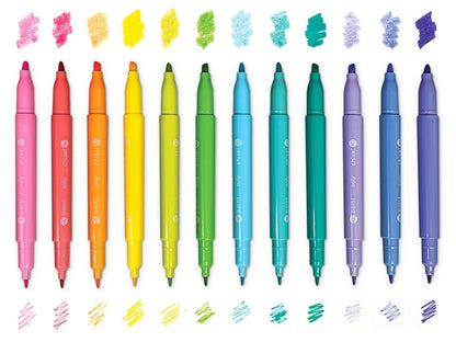 Pastel Dual-Tip Markers - Set of 12 - US 9570