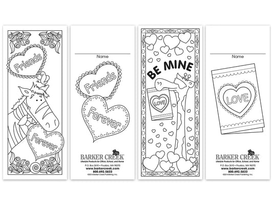 Design-Your-Own Valentine’s Day Bookmarks - US 7548