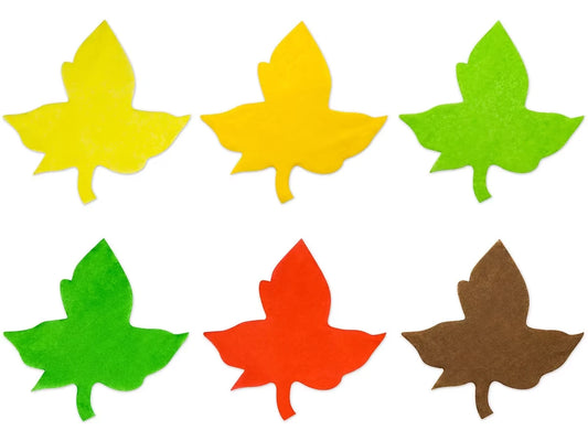Leaf-Shaped Tissue Paper Accents - US 2208