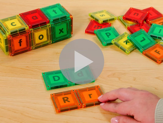 Double-Sided Magnetic Letter Tiles - US 3491