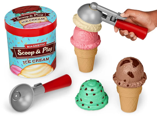 Magnetic Scoop & Play Ice Cream Set - US 6899