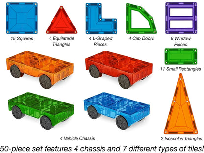Magnetic Wonder Tiles® - Vehicle Builder - US 8531