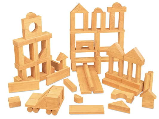 Hardwood Blocks - 100-Piece Set - US 7129