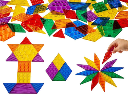 Translucent Sensory Pattern Blocks - US 8984