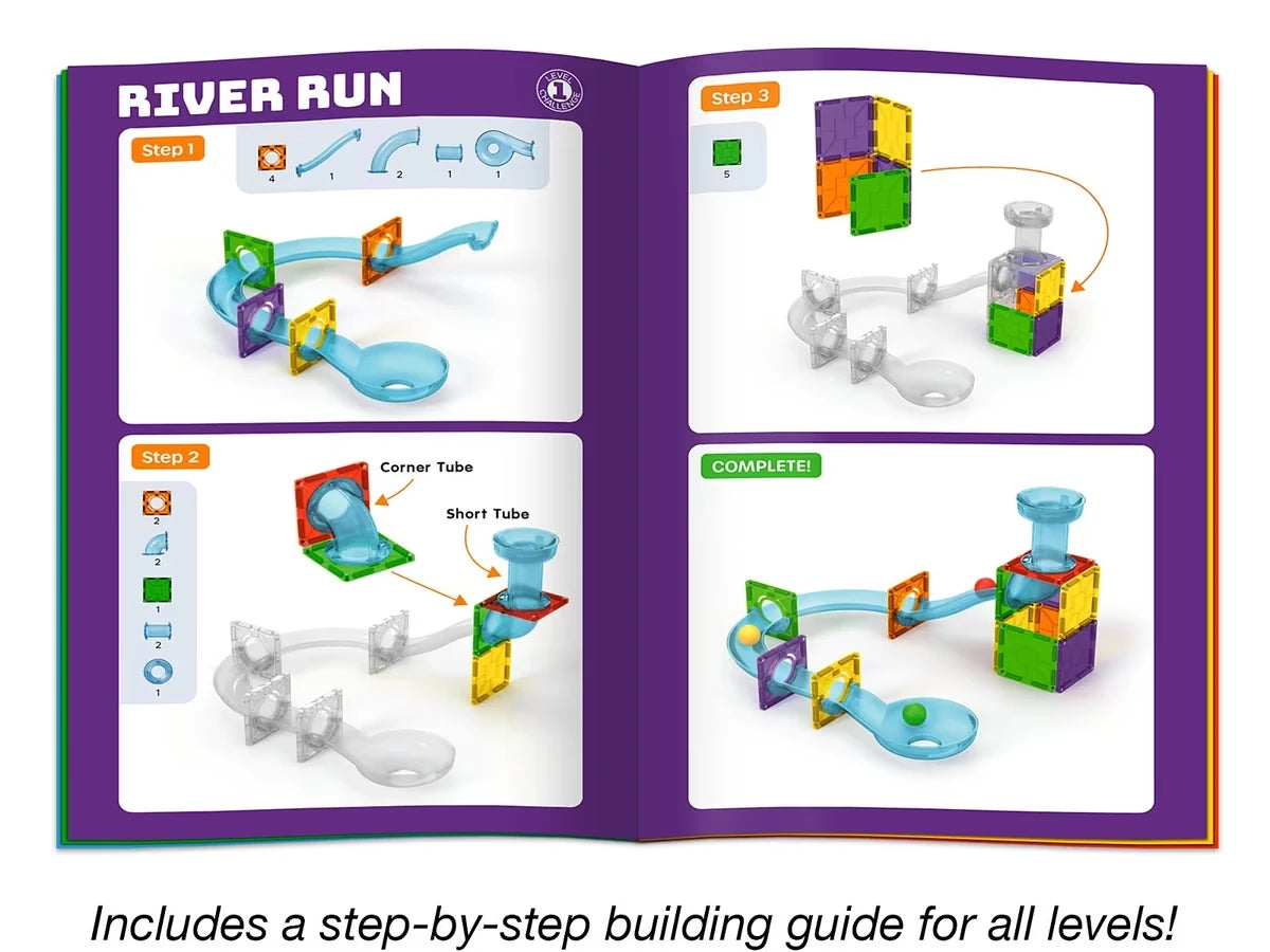Magnetic Wonder Tiles® - Ball Run - US 6476