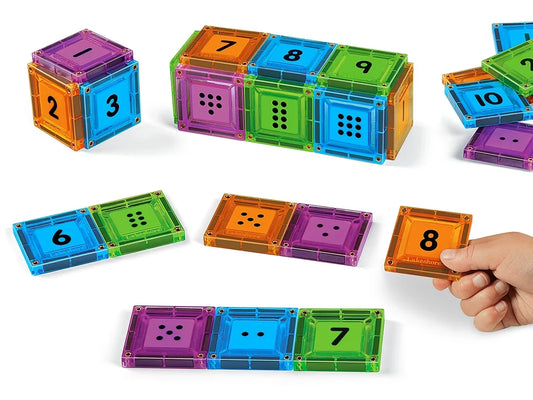 Double-Sided Magnetic Number Tiles - US 9741
