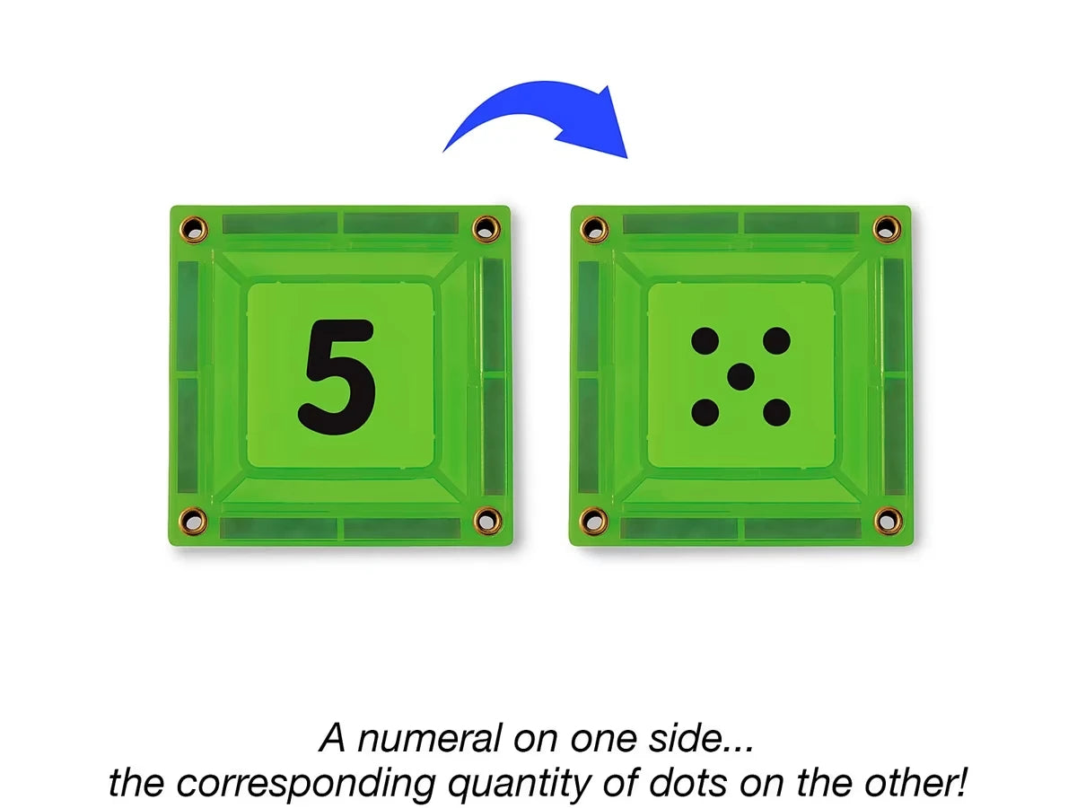 Double-Sided Magnetic Number Tiles - US 9741
