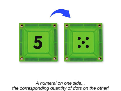 Double-Sided Magnetic Number Tiles - US 9741